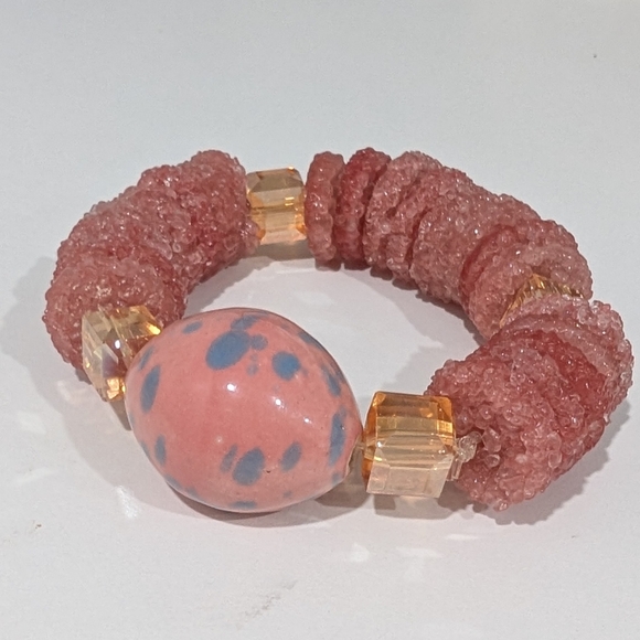 Natural Druzy Quartz Bracelet - Picture 2 of 5